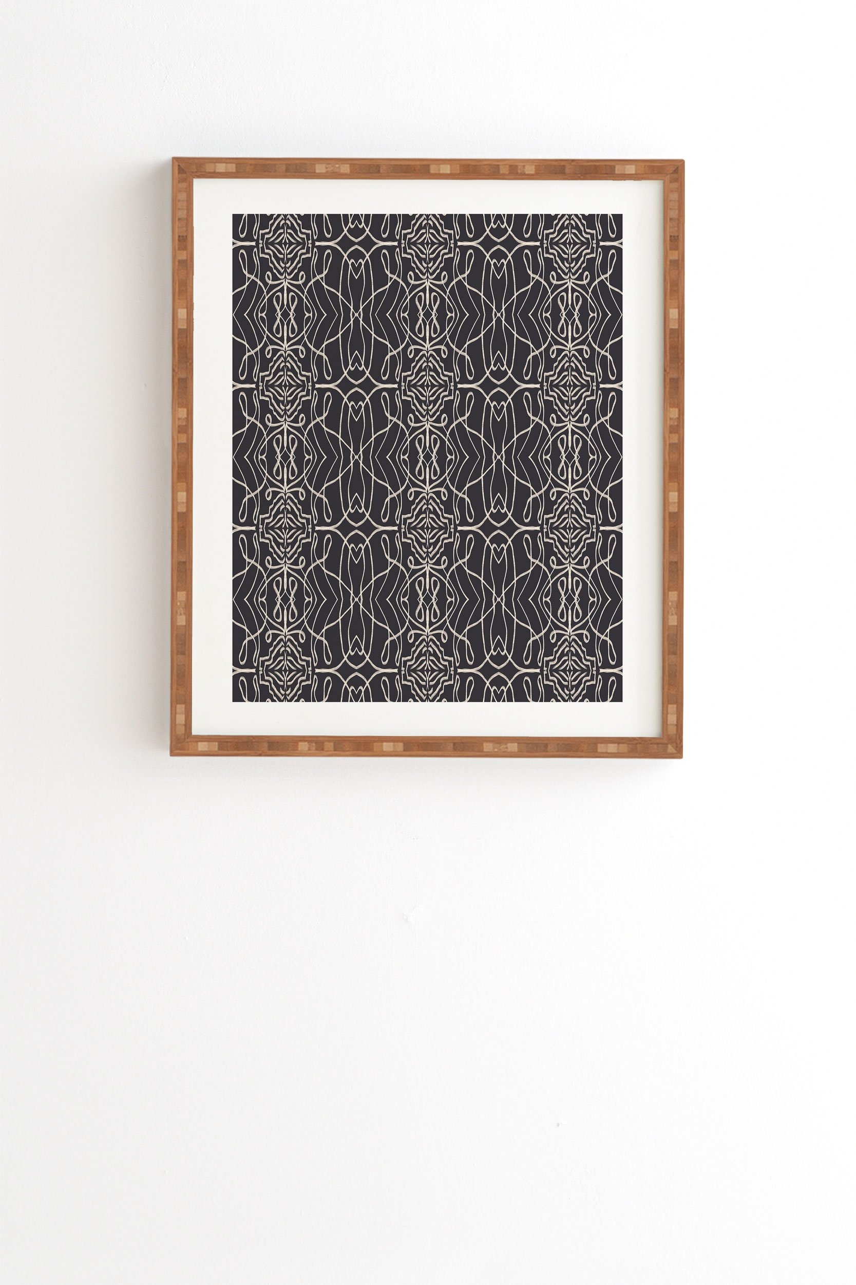 Marta Barragan Camarasa Mosaic Strokes Line Art II Framed Wall Art - 11" x 13" - Image 0