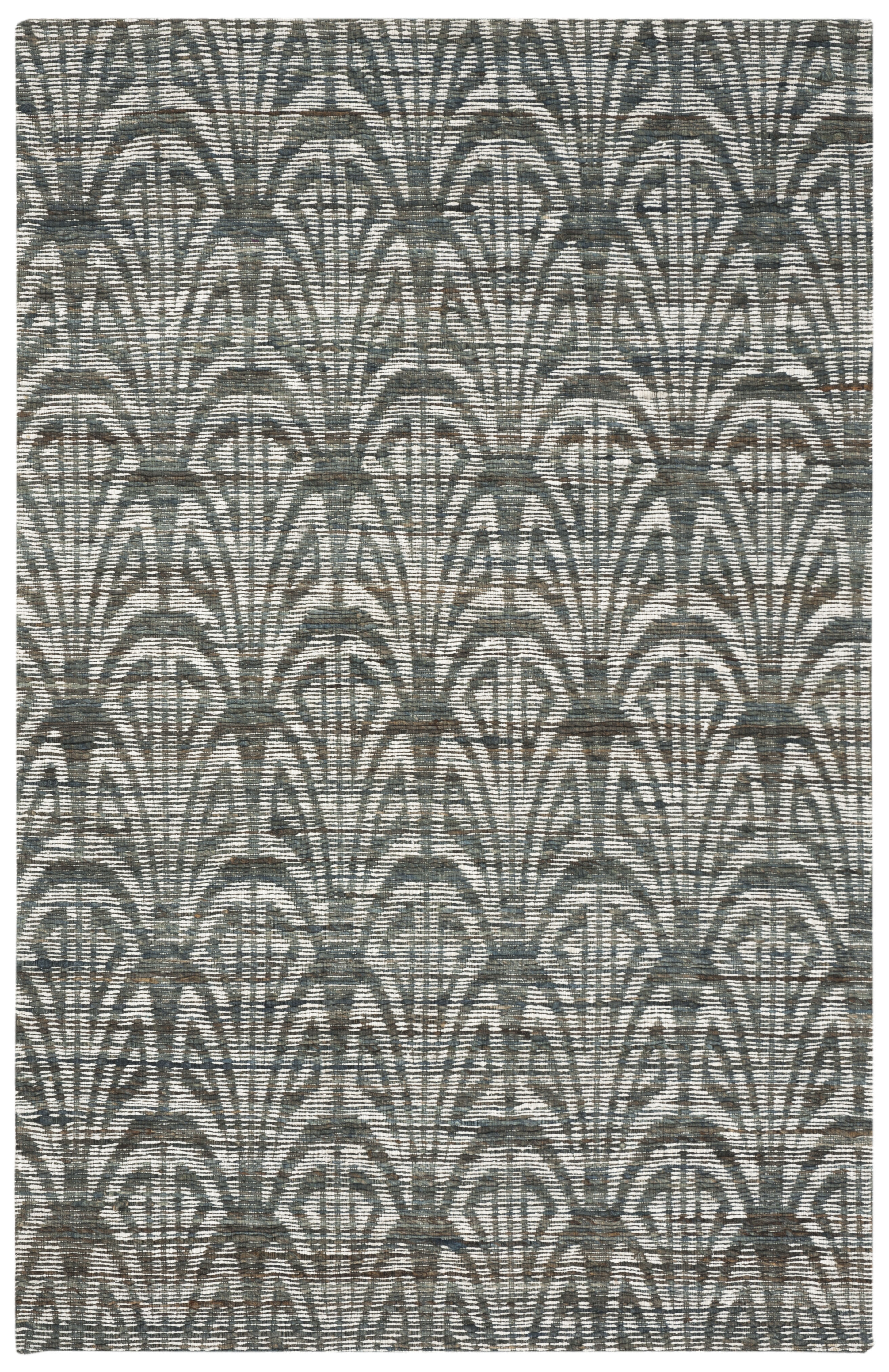 Arlo Home Hand Woven Area Rug, CAP501A, Slate/Ivory,  3' X 5' - Image 0