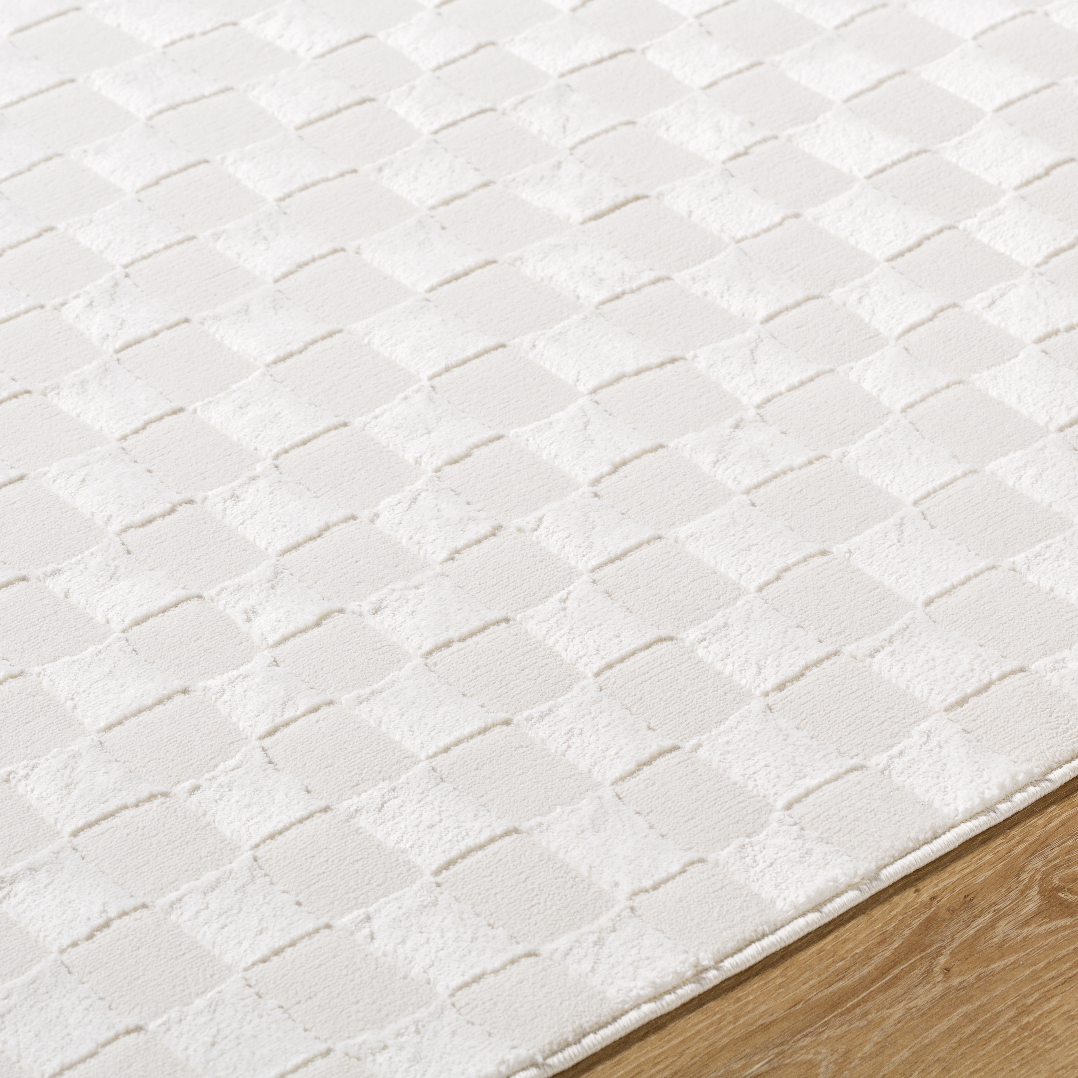 Alder Beige Indoor 7'7" x 10' Machine Woven Rug - Image 2