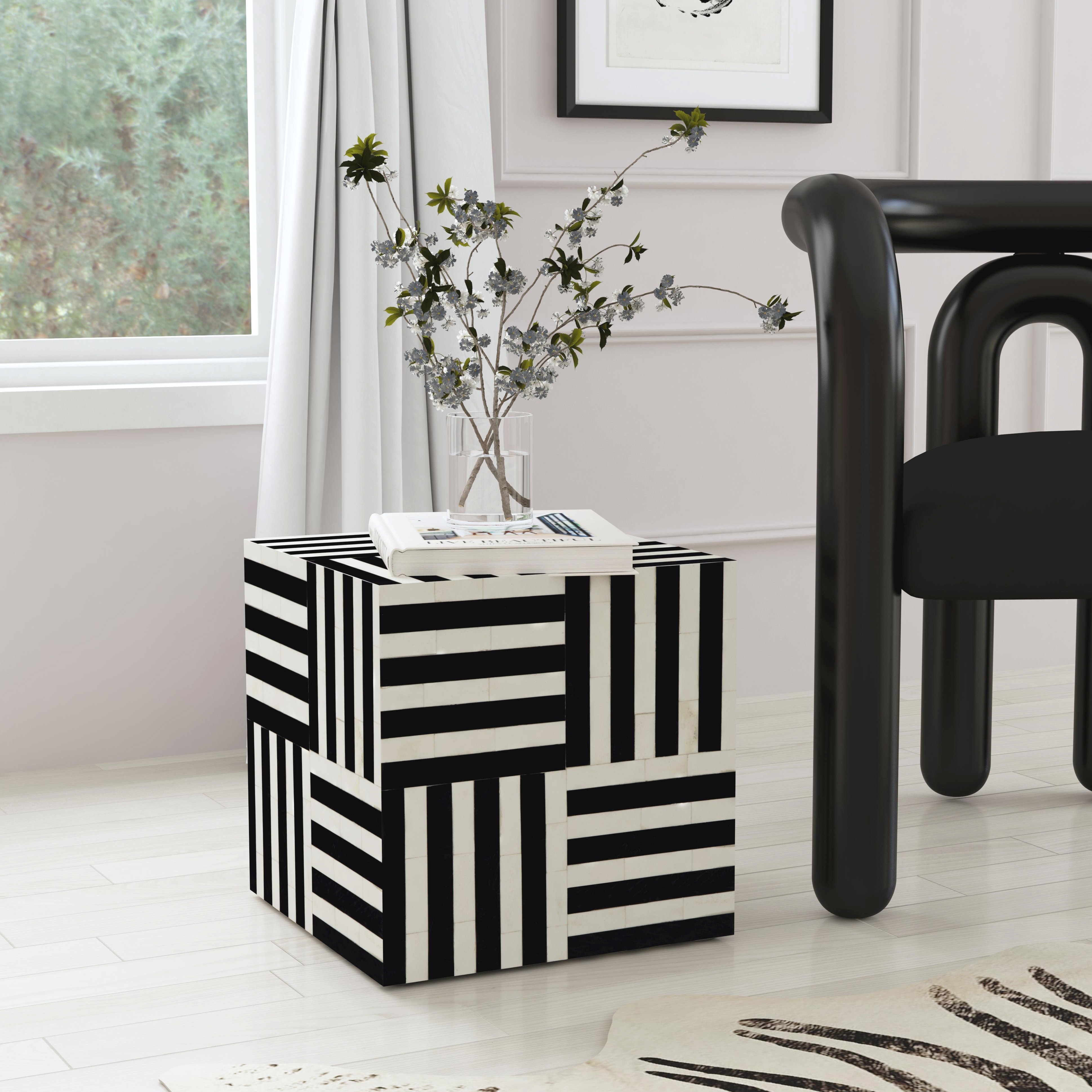 Zuri Black Bone Bunching Table - Image 3
