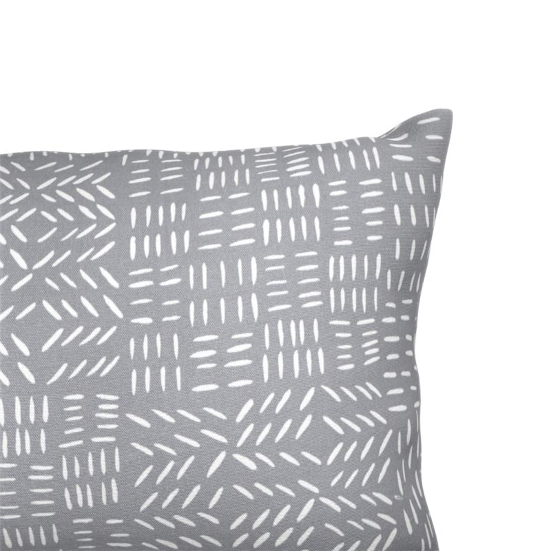Global Marks Grey 20"x13" Outdoor Pillow - Image 1