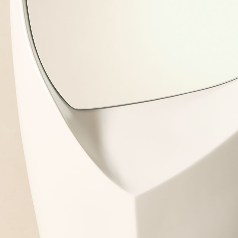 Shay Standing White Resin Full-Length Floor Mirror 19"x75" - Image 3