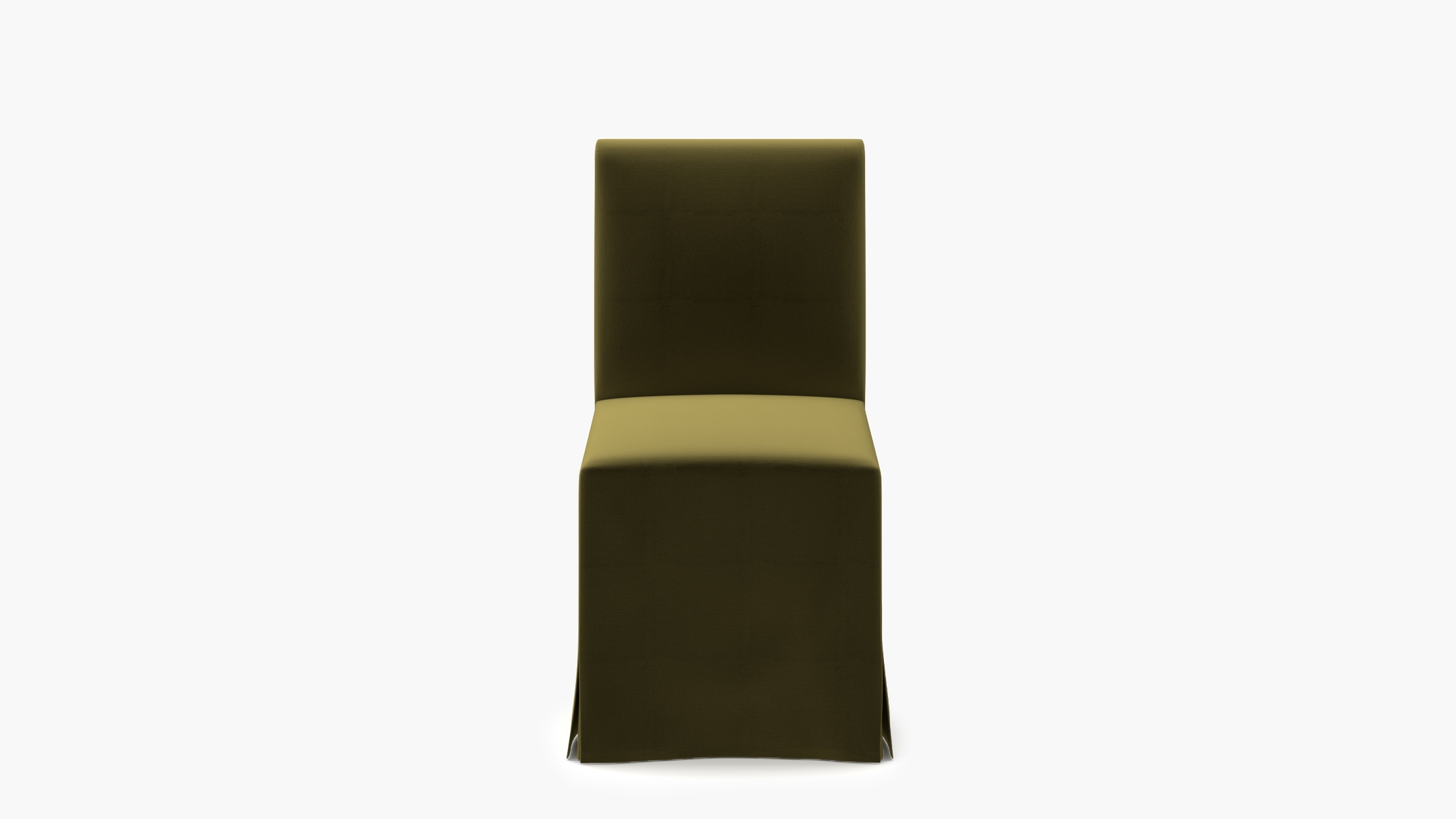 Slipcovered Signature Dining Chair, Sage Performance Velvet - Image 0
