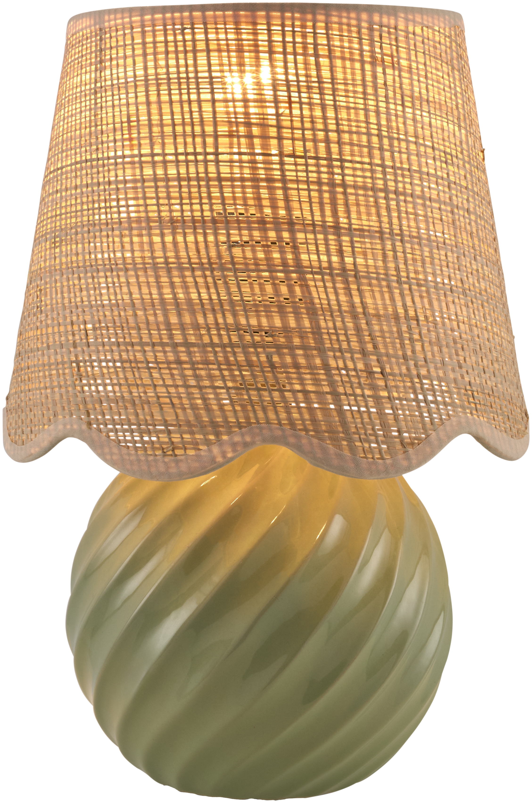 Stelvio  Glazed 13"H x 8"W x 8"D Accent Table Lamp - Image 0