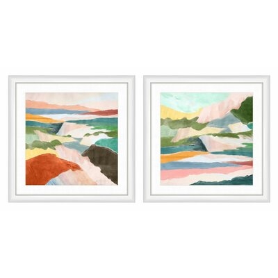 'Panorama' - 2 Piece Picture Frame Painting Print Set - Image 0