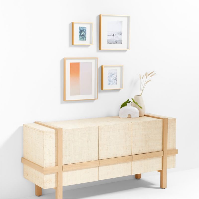 4-Piece Brushed Brass Gallery Wall Frame Set - Image 1