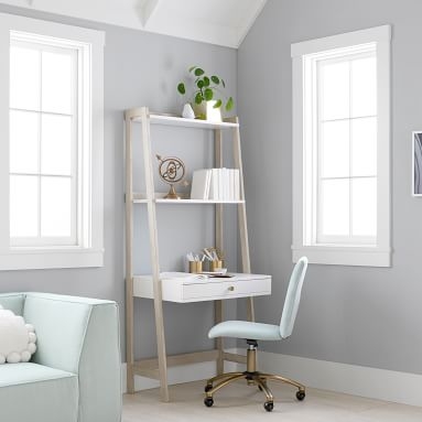 Highland Wall Desk, Simply White/Weathered White - Image 4