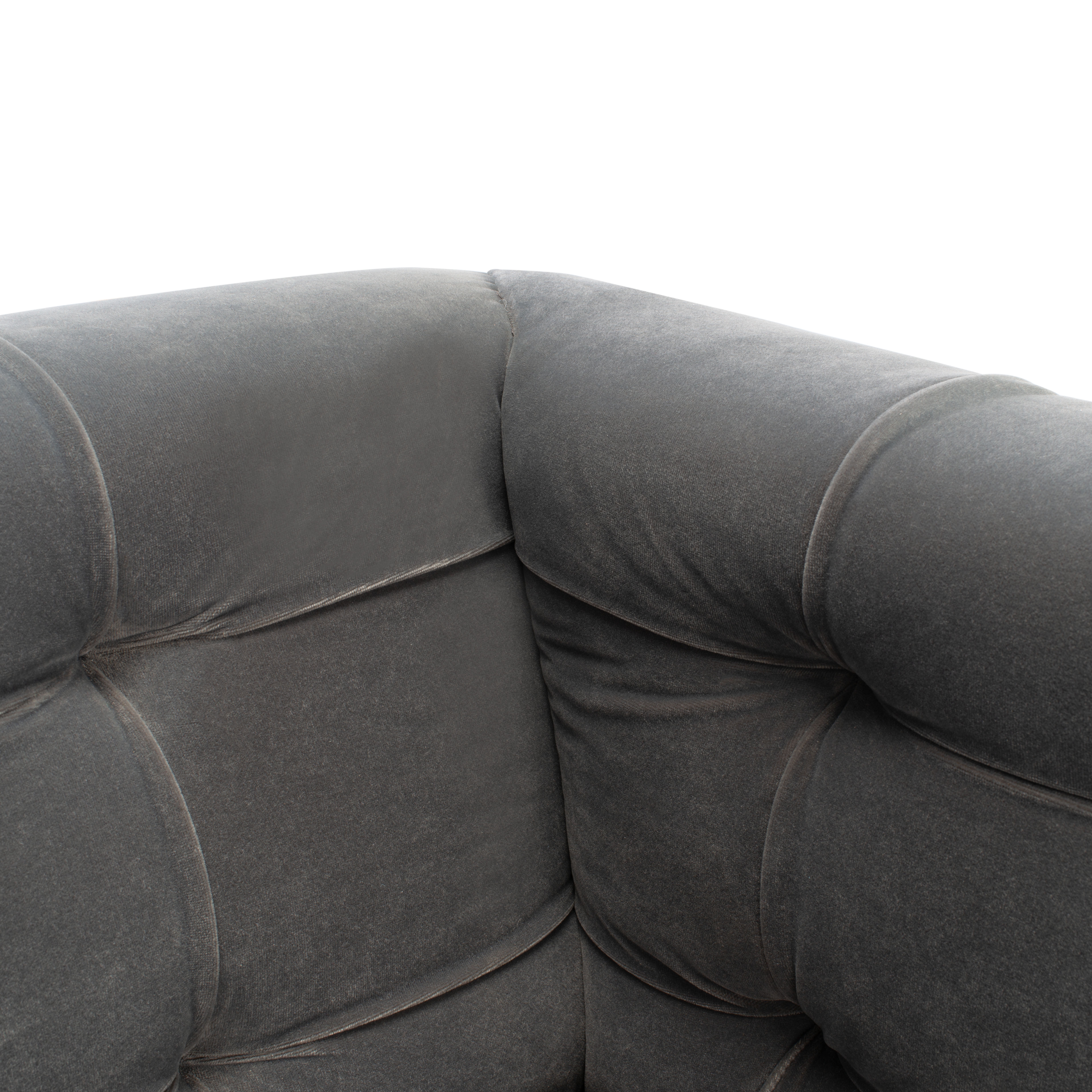 Myra Modern Tufted Sofa - Charcoal - Arlo Home - Image 3