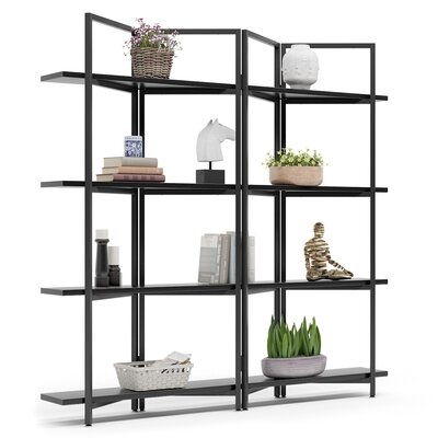Cassell 70.86" H x 70.07" W Metal Etagere Bookcase - Image 0