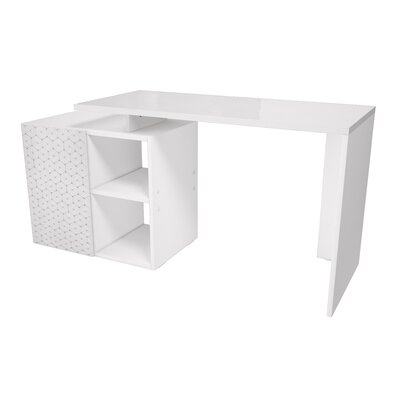 Aran White Corner Desk - Image 0
