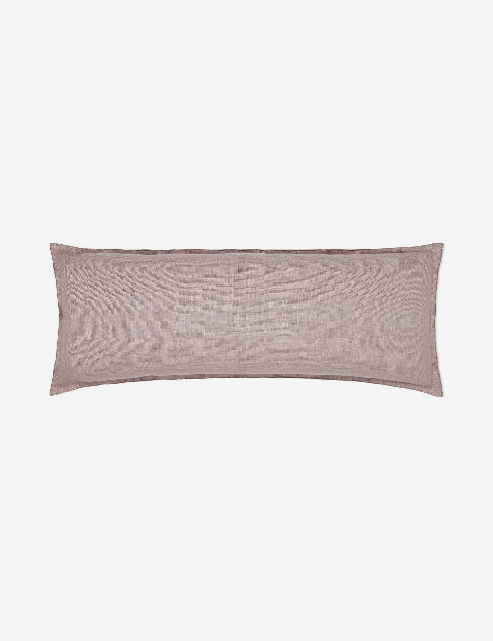 Arlo Linen Long Lumbar Pillow, Dark Natural - Image 2