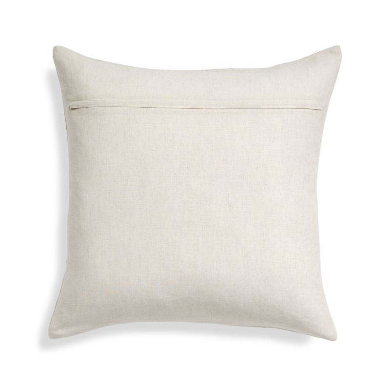 Mari White Textured Pillow 20" with Feather-Down Insert - Image 3
