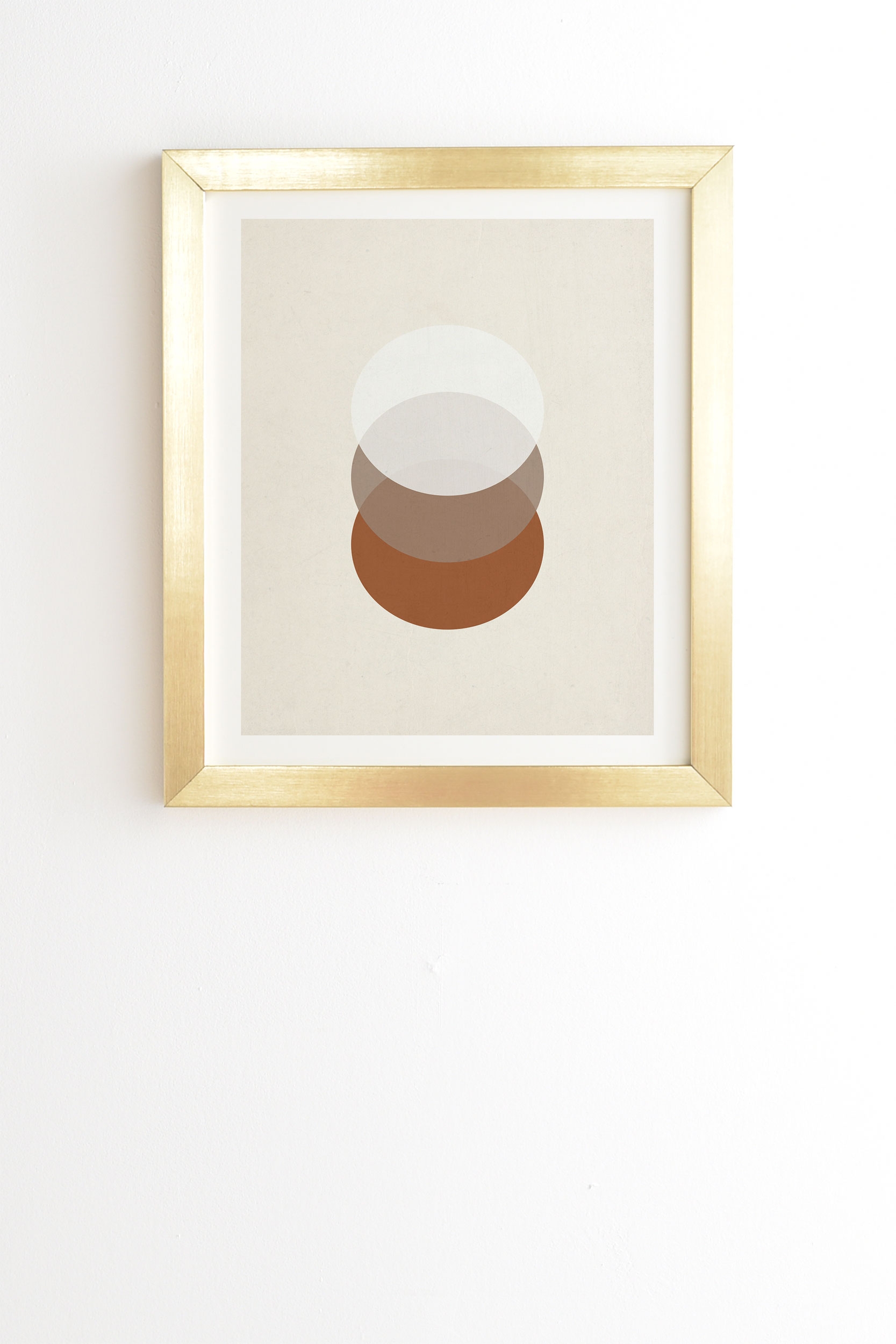 Orbit 005 by Rose Beck - Framed Wall Art Basic Gold 14" x 16.5" - Image 0