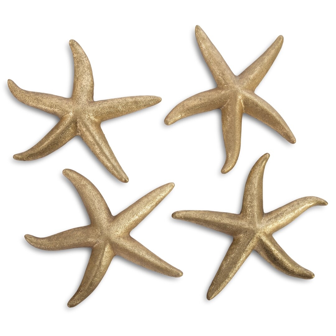 "Phillips Collection 4 Piece Starfish Leaf Wall Décor Set" - Image 0