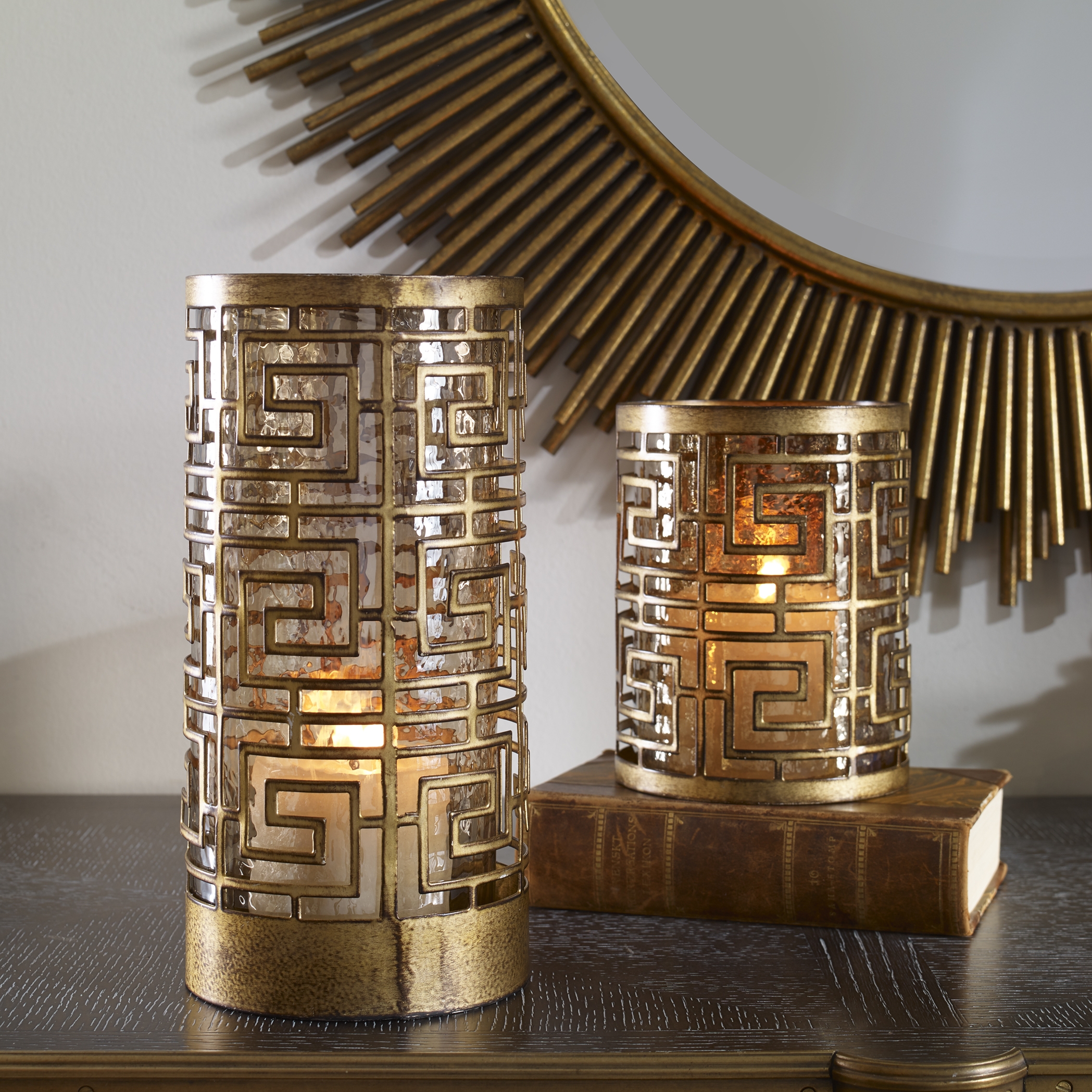 Ruhi Hurricane Candleholders, S/2 - Image 1