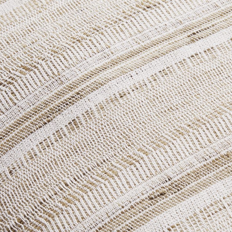 Vittoria Silk Blend Textured 23x23 Calm Beige Throw Pillow Cover - Image 3
