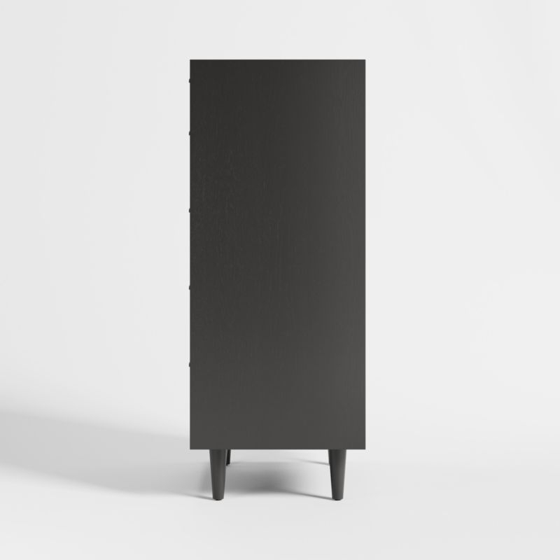 Tate Black 5-Drawer Chest - Image 2
