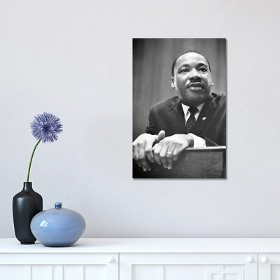 Martin Luther King, Jr by Marion Trikosko - Wrapped Canvas Photograph Print - Image 0