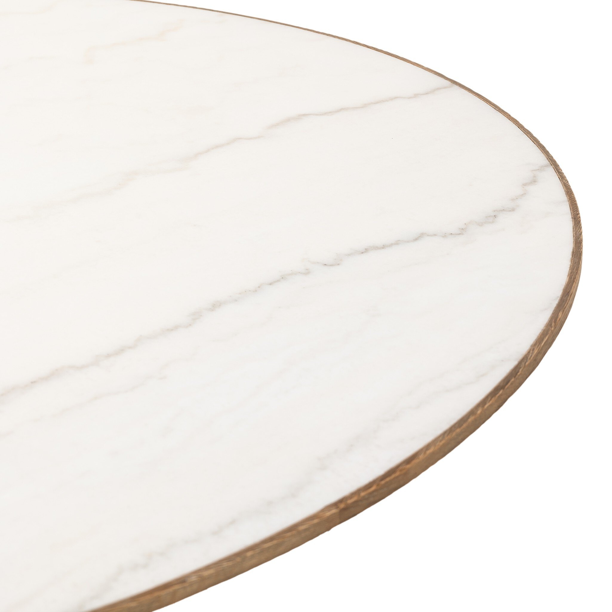 Sargon Dining Table - Honed White Marble - Image 5