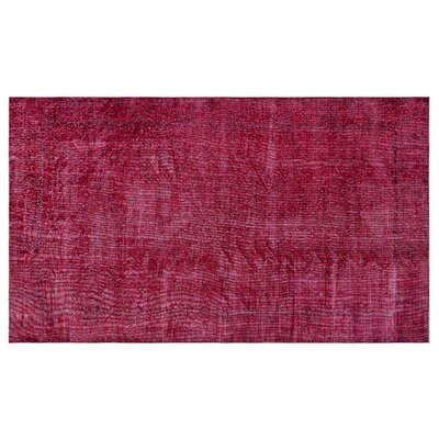One-of-a-Kind Bittrich Hand-Knotted 1960s Turkish Pink 5'5" x 9'3" Area Rug - Image 0