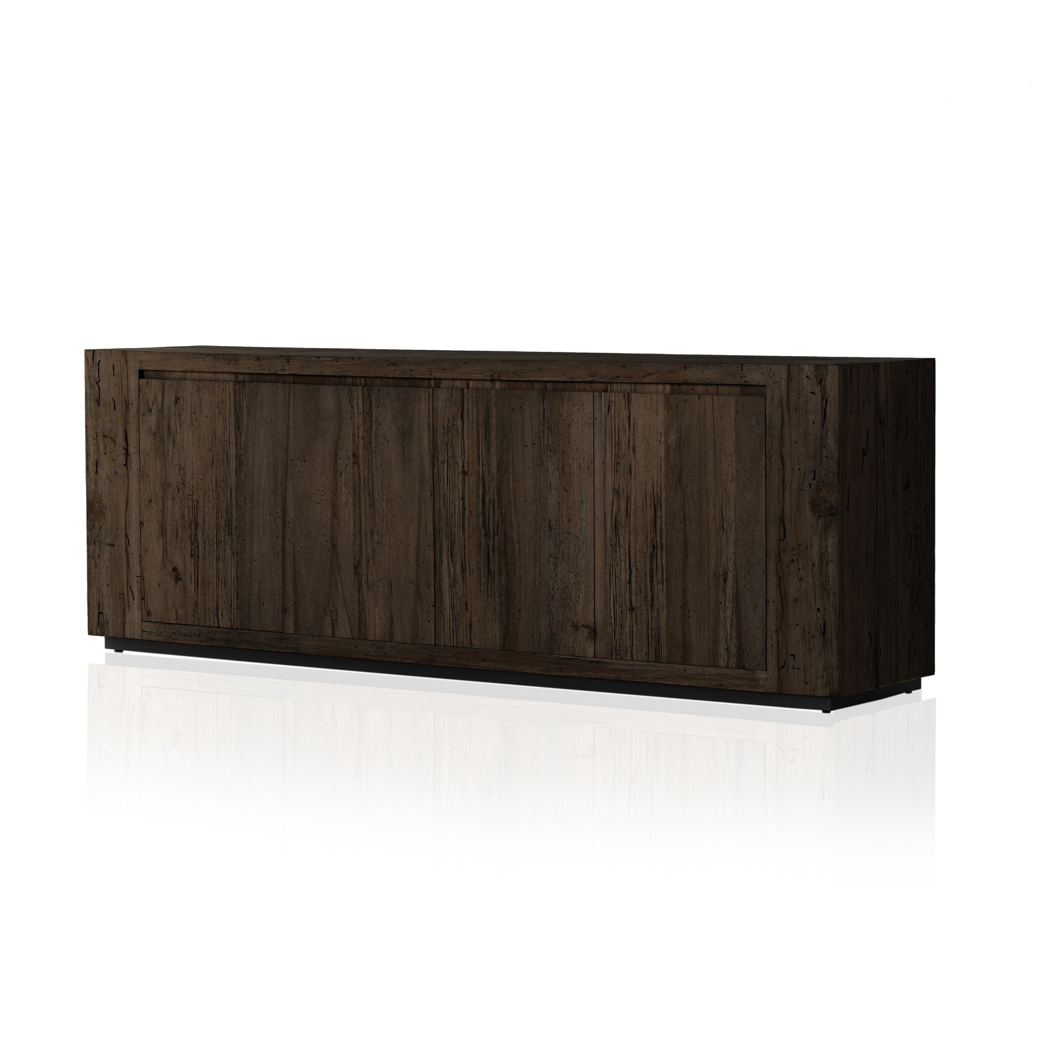 Abaso Sideboard - Ebony Rustic Wormwood Oak - Image 0