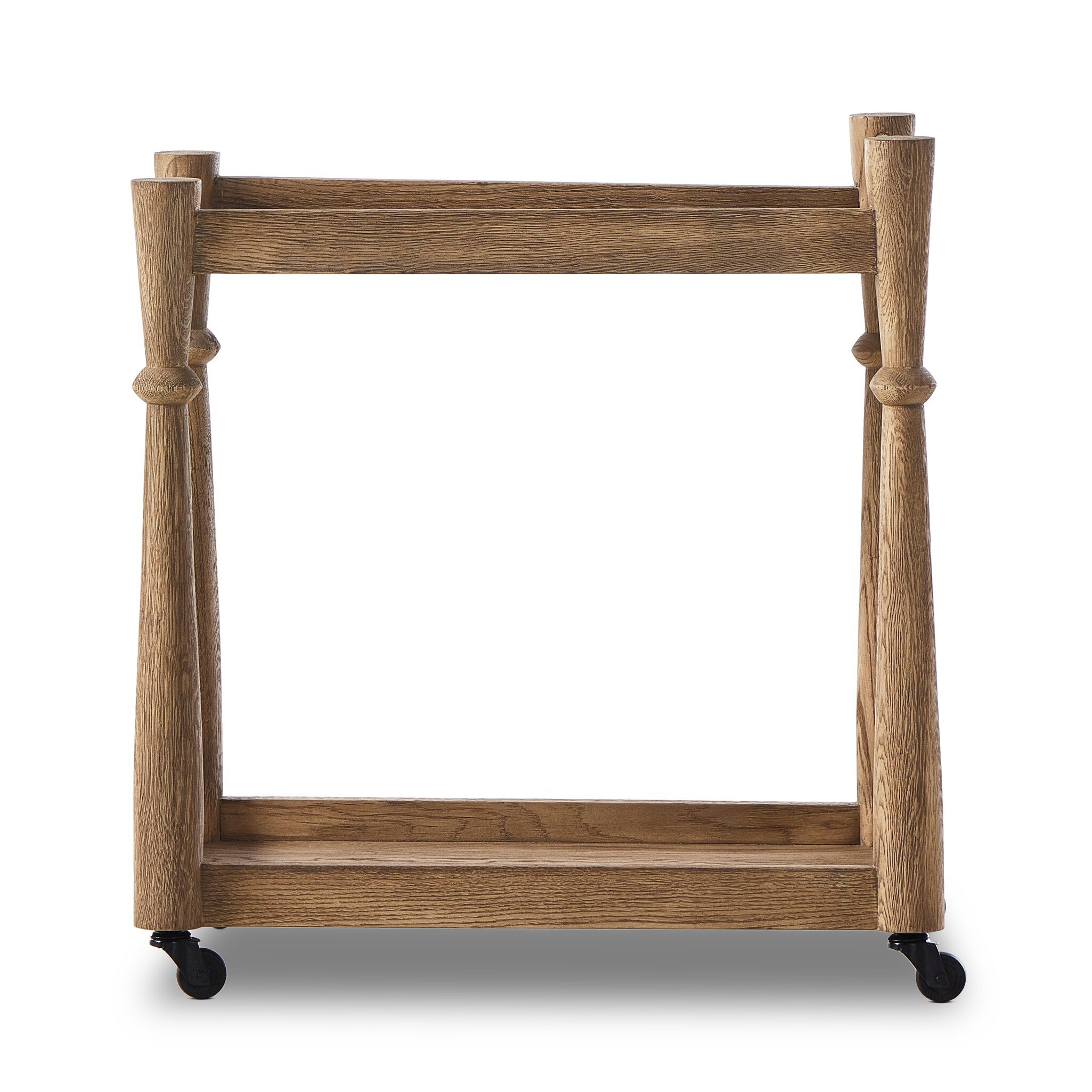 Alamosa Bar Cart - Light Wash Oak - Image 2
