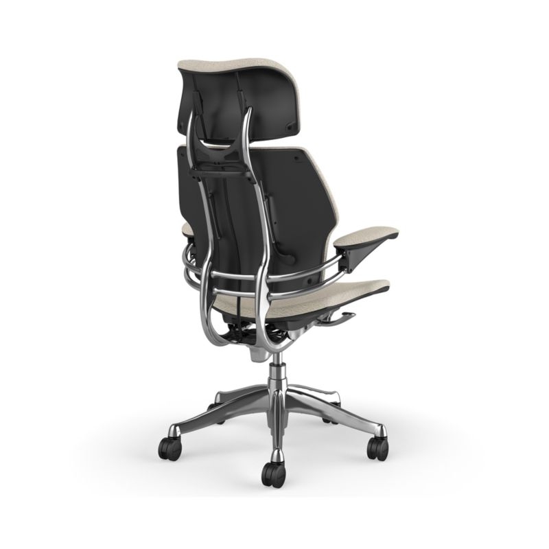 Humanscale ® Freedom Headrest White Boucle Office Chair - Image 4