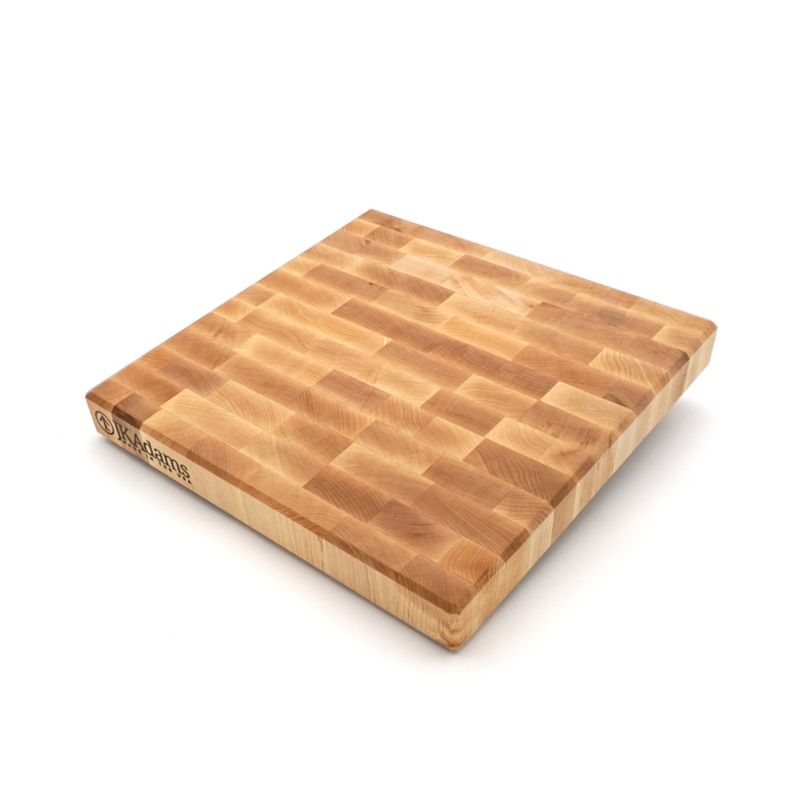 JK Adams Professional End Grain Maple Square Cutting Board, 16"x16"x 2" - Image 5