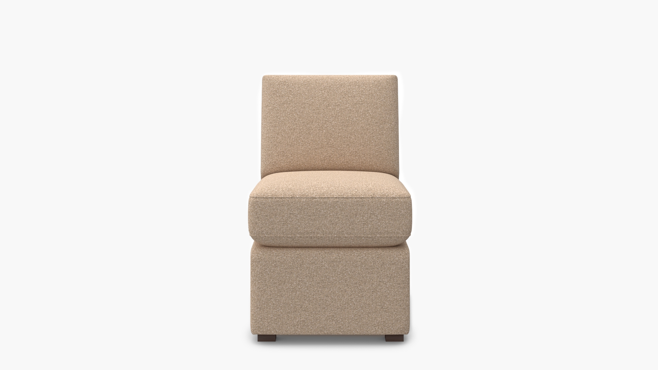 Petite Slipper Chair, Buff Boucle - Image 0