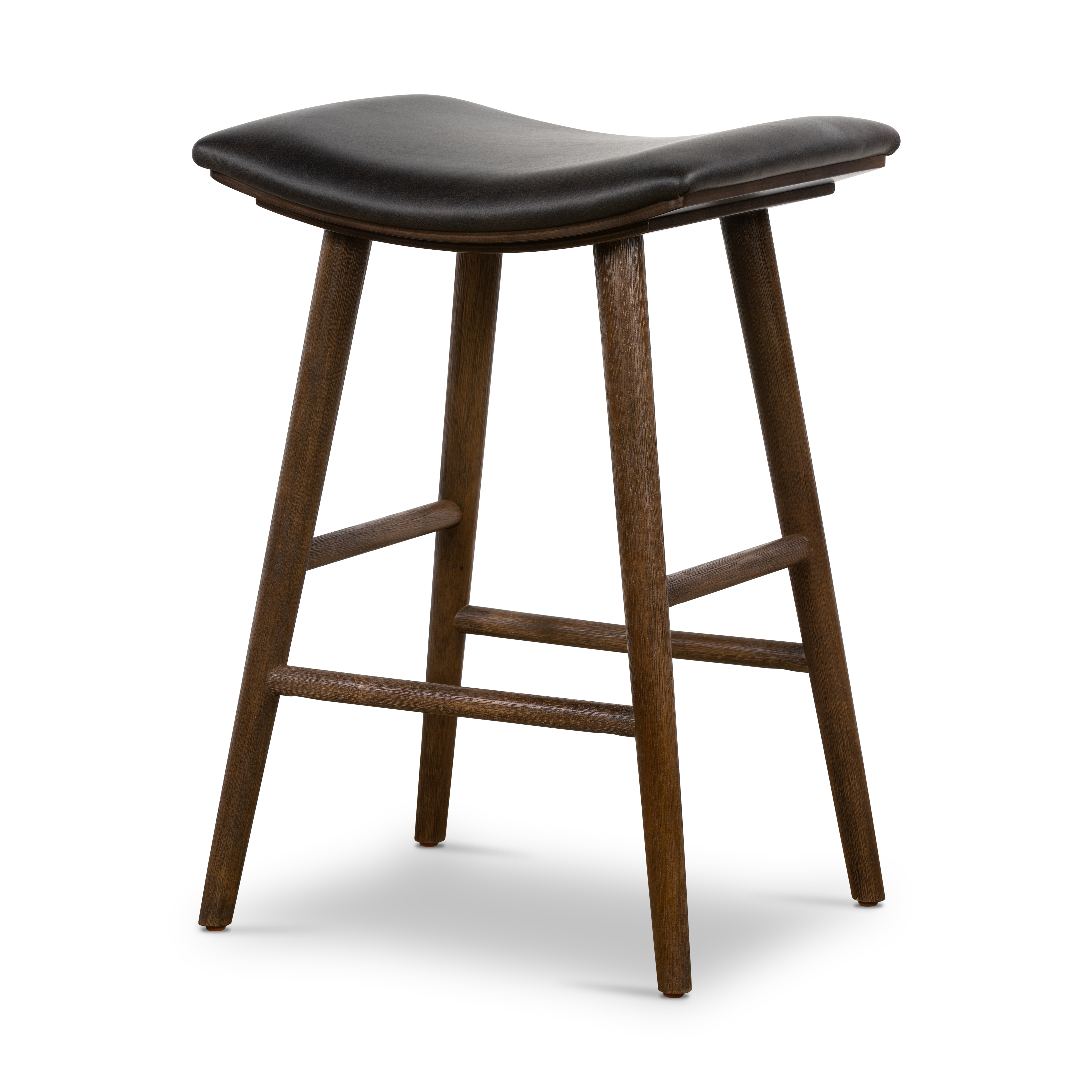 Union Bar + Counter Stool - Distressed Black - Image 0