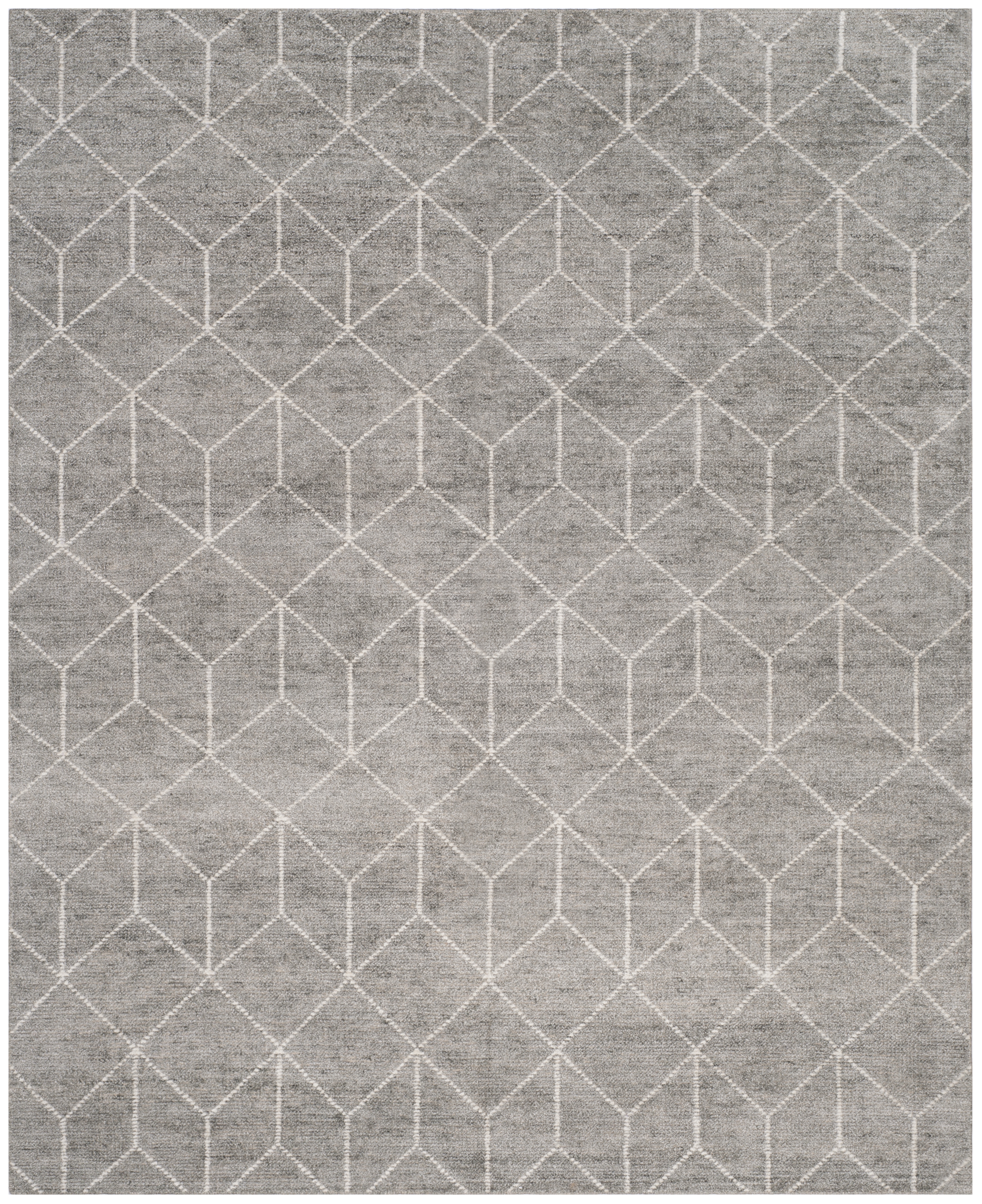 Arlo Home Hand Knotted Area Rug, STW904A, Silver,  8' X 10' - Image 0