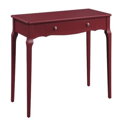Home Office Rectangular Computer Desk ,Transitional Writing Desk, Classic And Timeless,Red Finish - Image 0