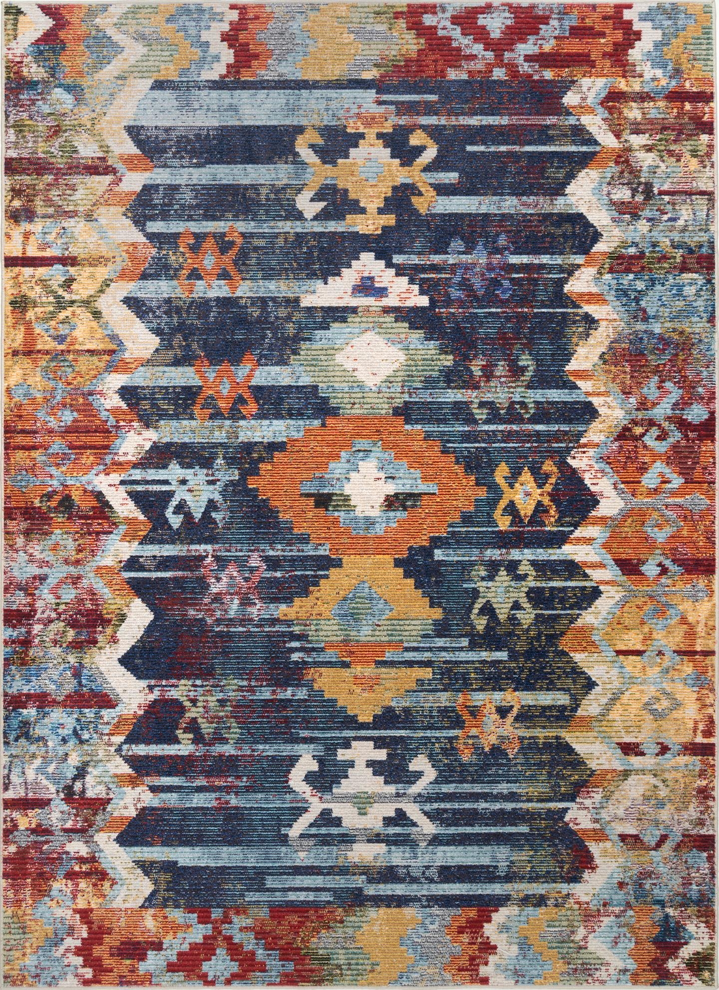Vintage Abstract Osteen Rug Area Rug - Image 1