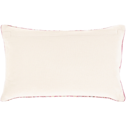 Azariah Lumbar Pillow Cover, 22" x 14", Pink - Image 1