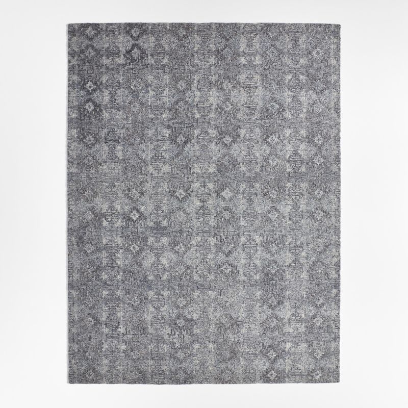 Alvarez Wool Hand-Tufted Black Area Rug 12'x15' - Image 1