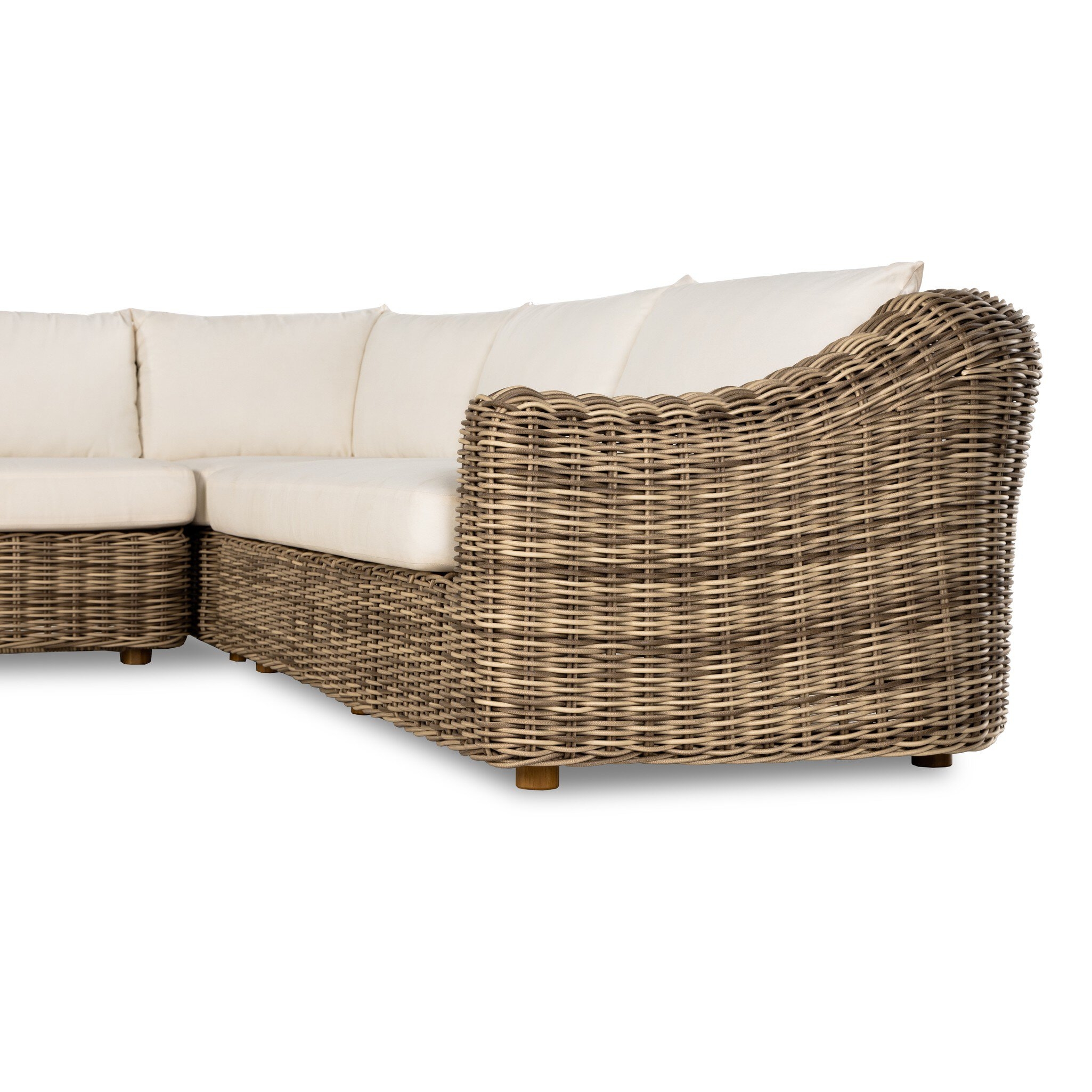 Messina Outdoor 3-Piece Sectional - Venao Ivory - Image 5