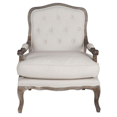Alto 29'' Wide Tufted Linen Armchair - Image 1
