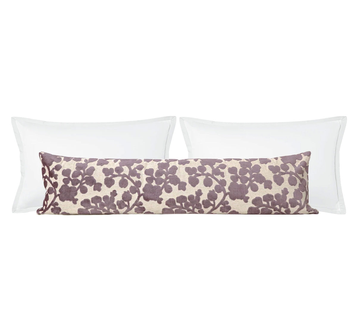 THE XL LUMBAR :: BLOSSOM CUT VELVET // SMOKEY AMETHYST - BY THE YARD - Image 0