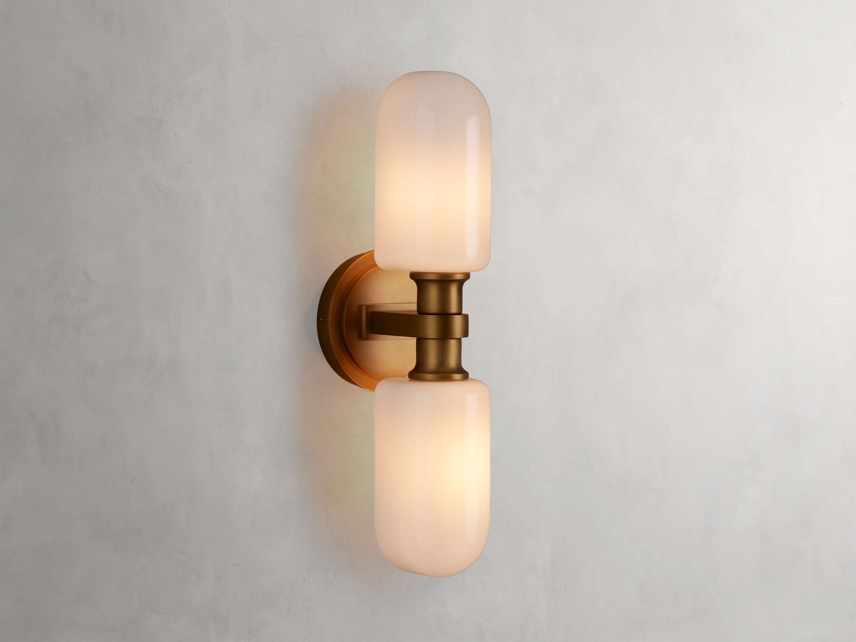 Zayd Double Sconce in Metal Brass - Image 0
