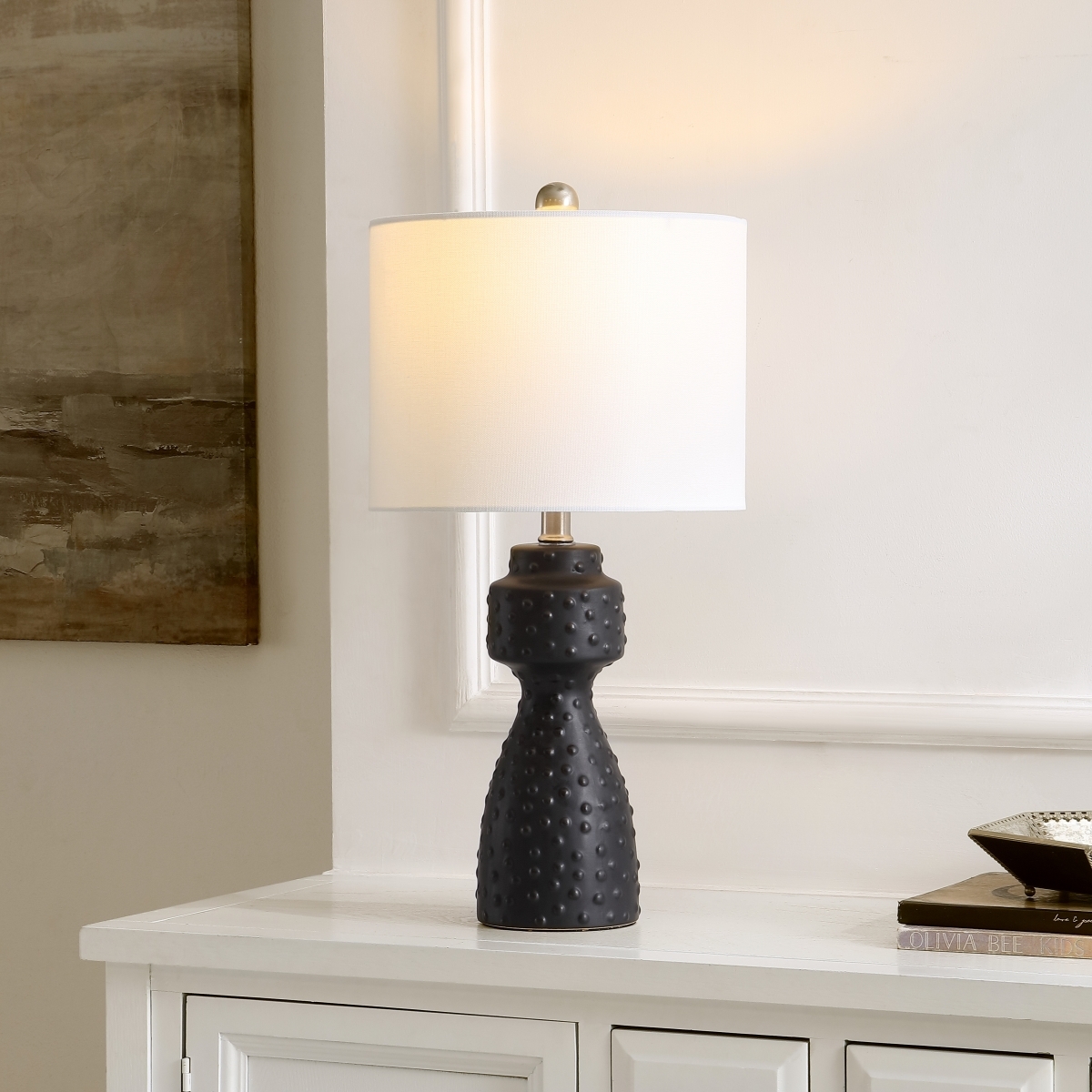 Theory 22 Inch Table Lamp - Black - Safavieh - Image 3