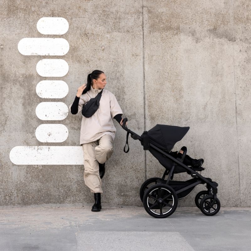 Thule Urban Glide Black 4-Wheel All Terrain Newborn Stroller - Image 1