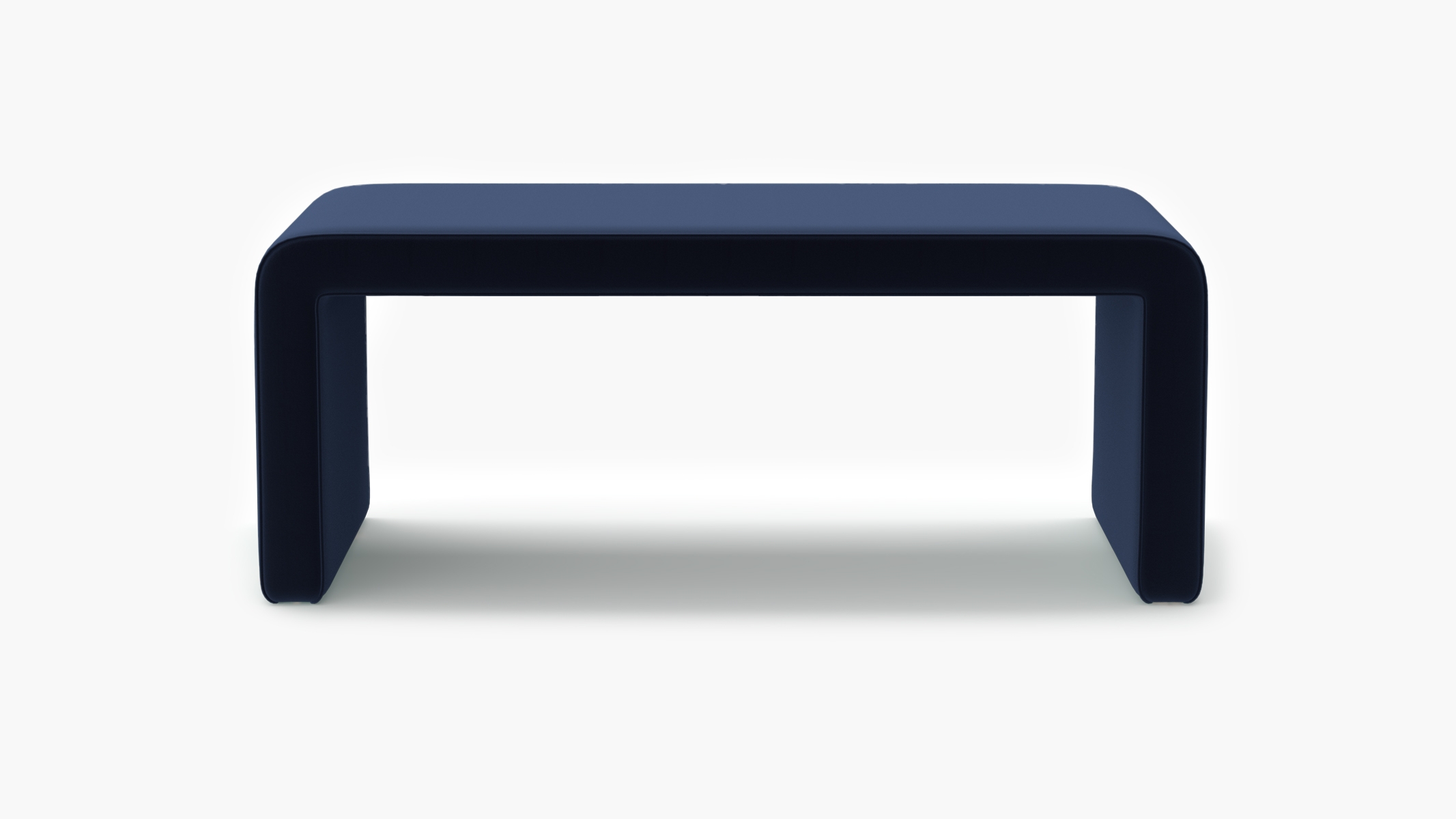 Waterfall Bench, Navy Performance Velvet - Image 0