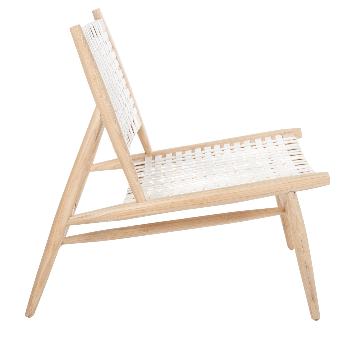 Soleil Accent Chair - White / Natural - Safavieh - Image 6