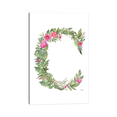 Botanical Letter C by Kelsey Mcnatt - Wrapped Canvas Gallery-Wrapped Canvas Giclée - Image 0