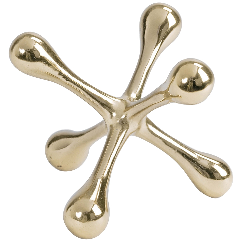 Regina Andrew Design 5"W Small Gold Jack Decorative Object - Style # 547H0 - Image 0