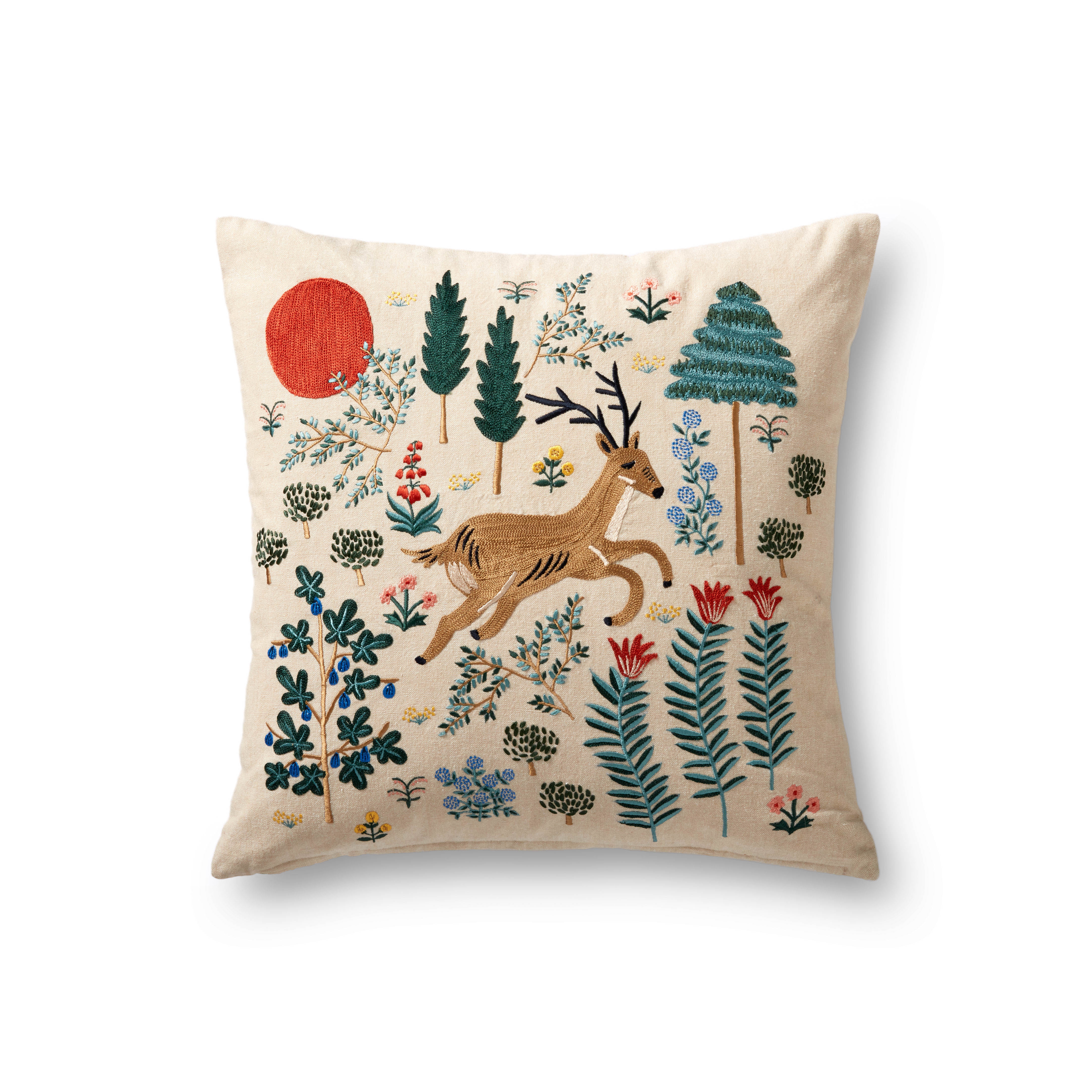 Rifle Paper Co. x Loloi Pillows Multi 18" x 18" Cover Only - Image 0