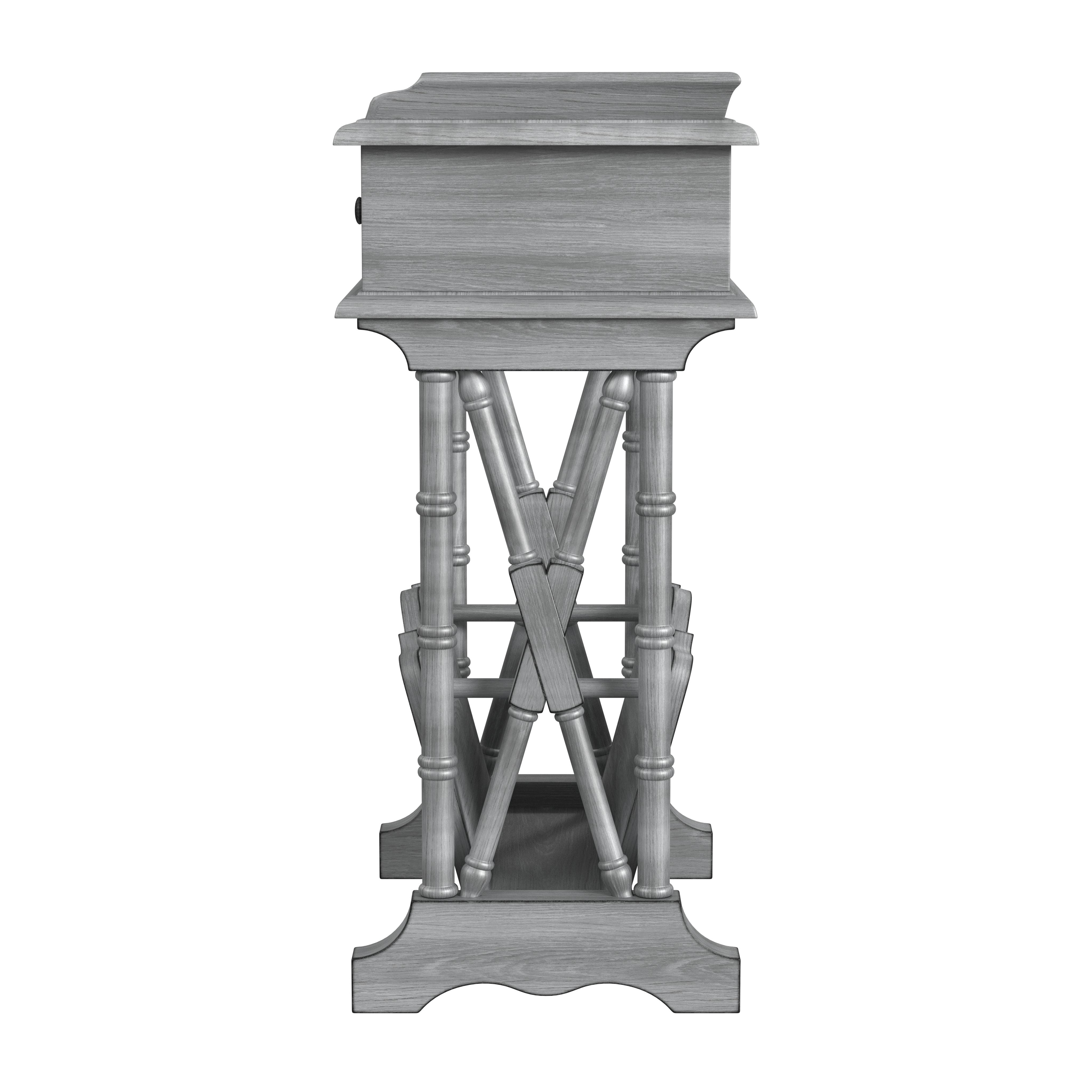 Cummings Powder Gray End Table - Image 1