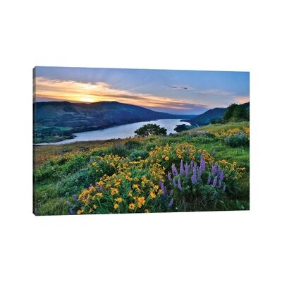 View Of Lake Bonneville At Sunrise by Jaynes Gallery - Wrapped Canvas Print - Image 0
