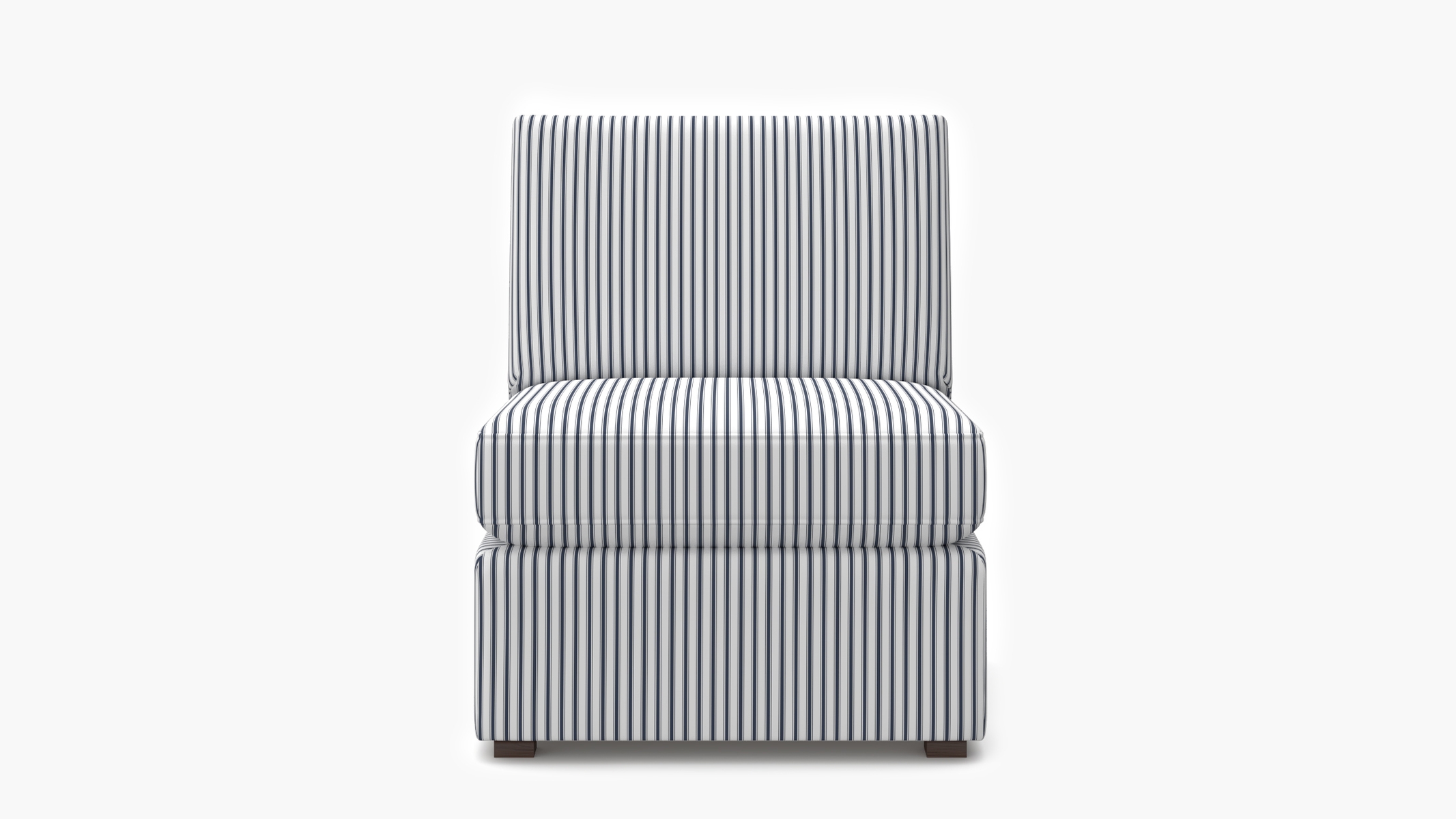 Grande Slipper Chair, Navy Classic Ticking Stripe - Image 0