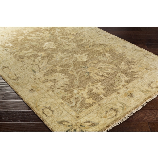 Hillcrest Beige Indoor 3'6" x 5'6" Handmade Rug - Image 1
